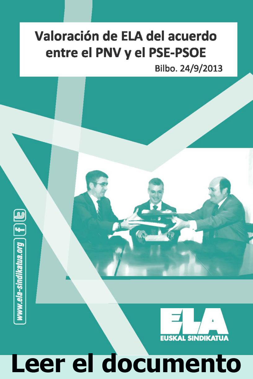 acuerdo PNV - PSE 