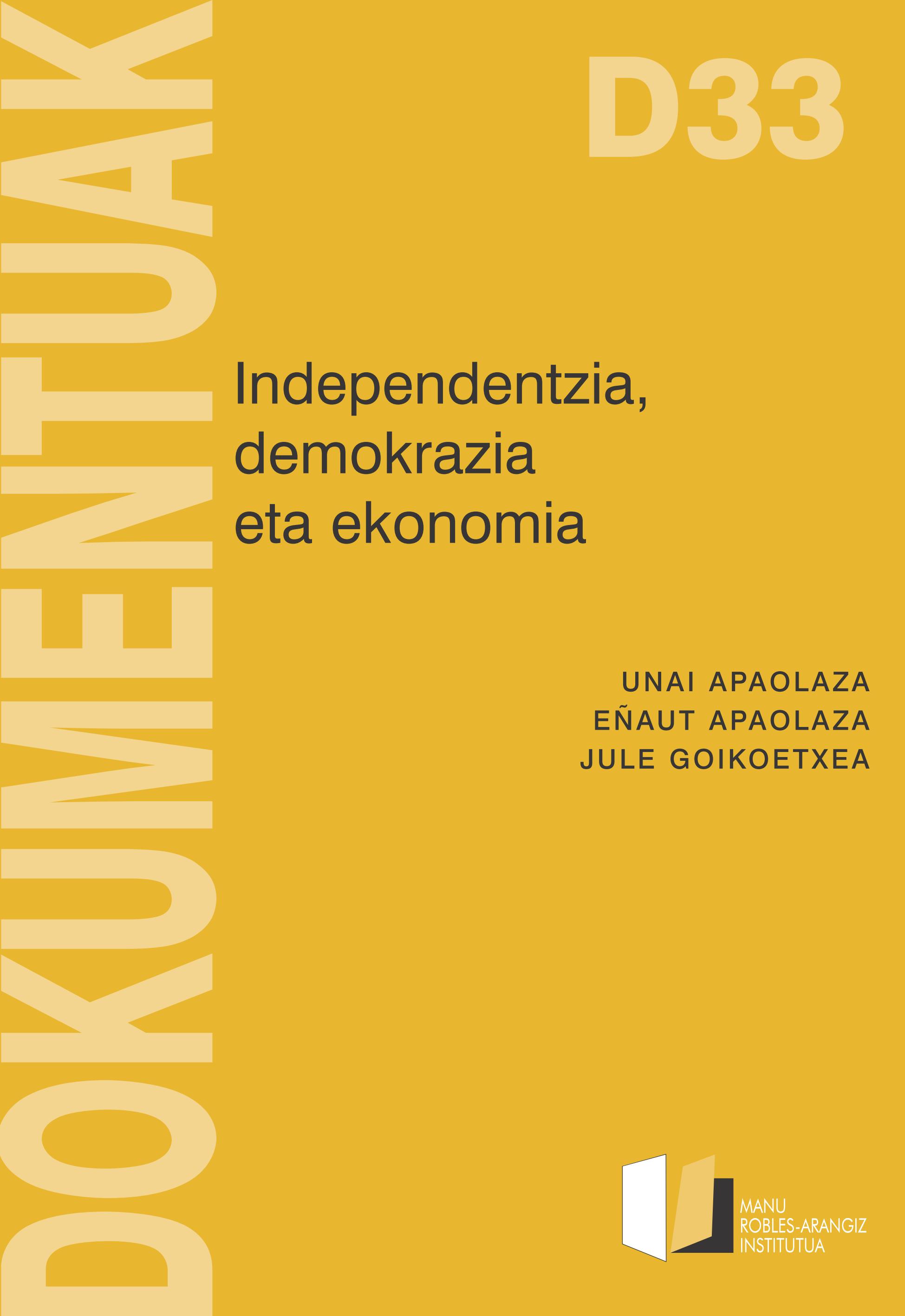 Independentzia demokrazia ekonomia